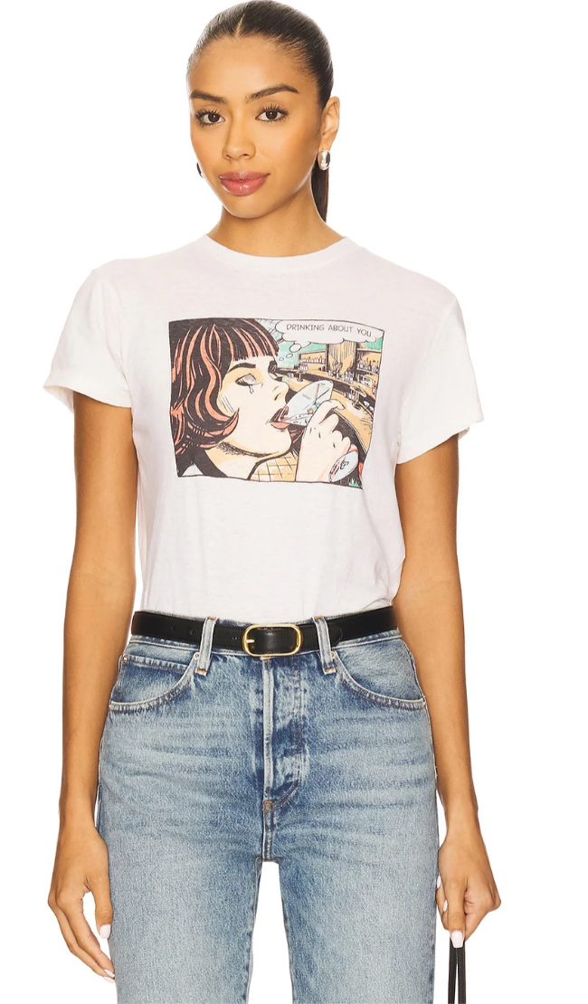 RE/DONE Classic Tee Drinking About You 024-02WCGT250