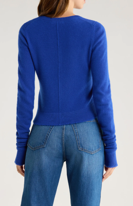 RE/DONE Cashmere Crewneck Cardigan 697-10WXLSCAR