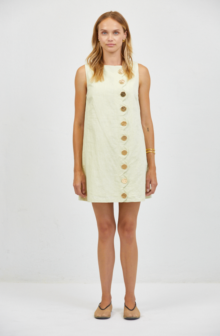 a.ren mod buttoned dress PL2043