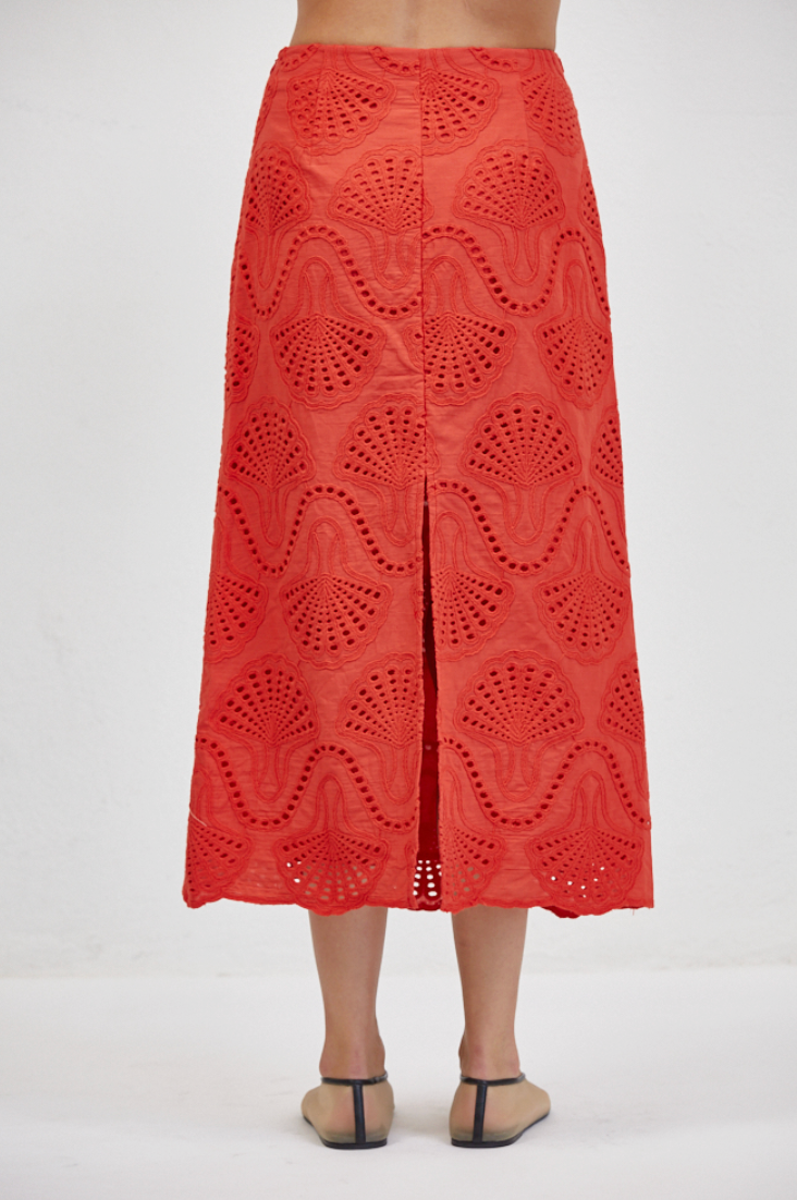 a.ren cannes eyelet skirt PW2031B