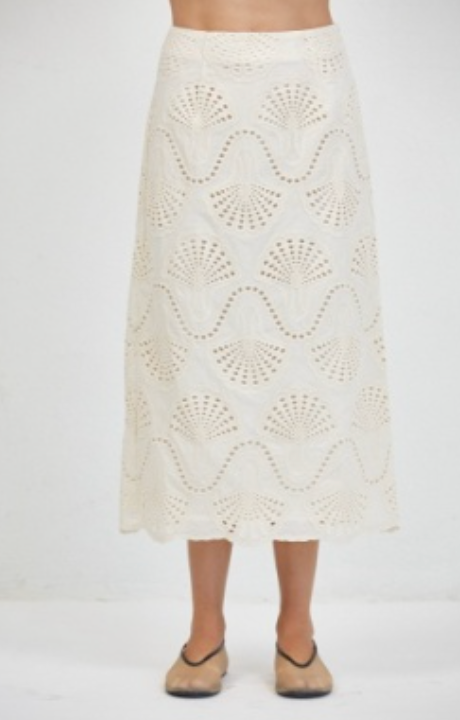 a.ren cannes eyelet skirt PW2031B