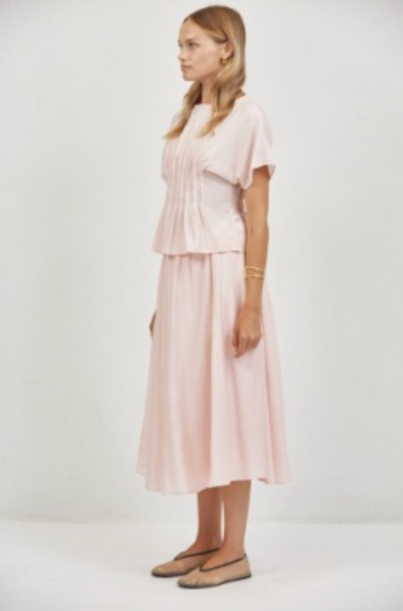 a.ren aurelia pleated top PW2022T2