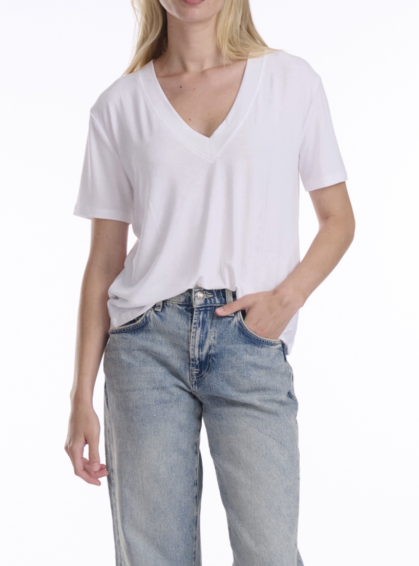 Splendid Kacey Bamboo V-Neck Tee RM4K422