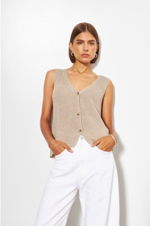 Line the Label Mira Button Up Cardigan