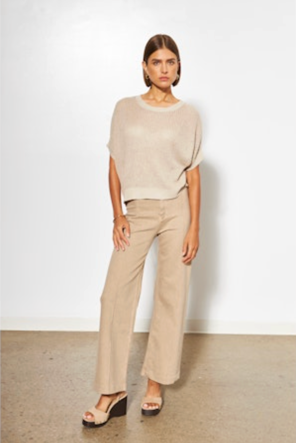 Line the Label Emersyn Sweater in Pebble
