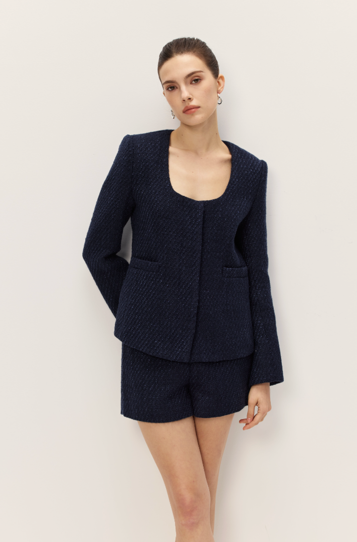 Elodie the Label Eira Tweed Shorts