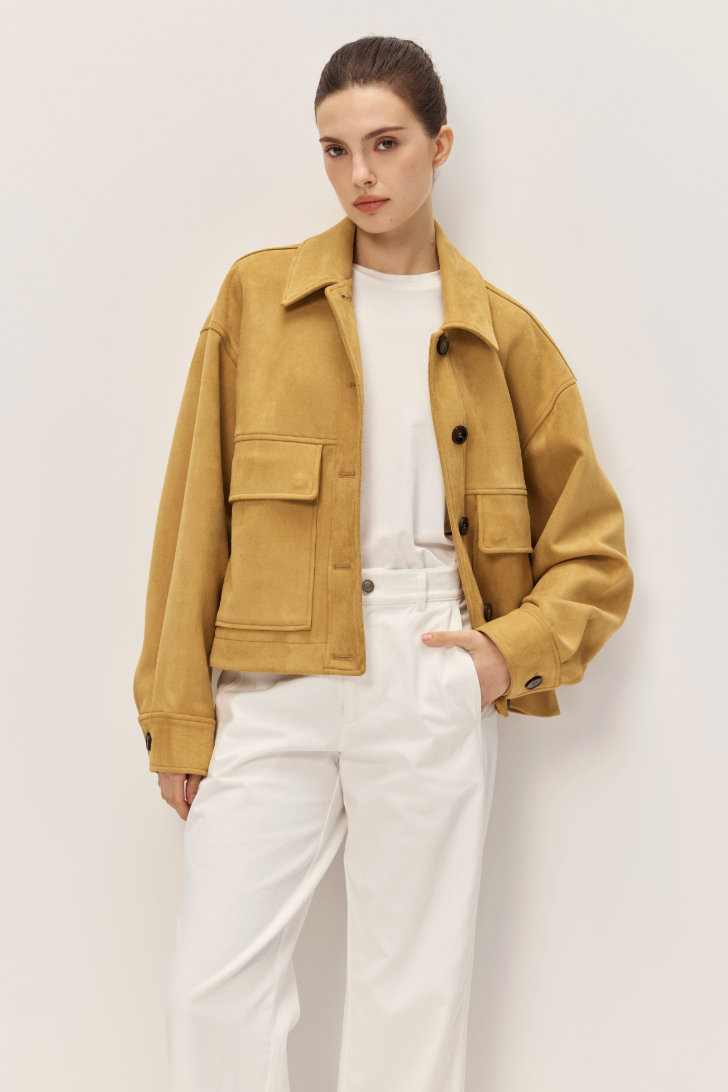 Elodie the Label Liora Vegan Suede Jacket
