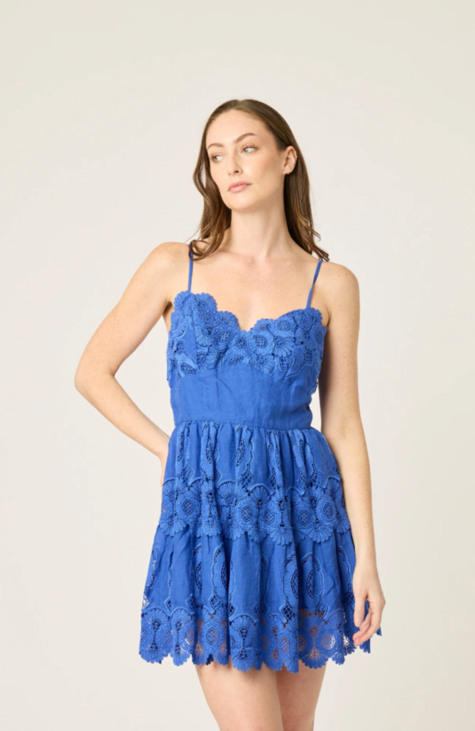 BTB Los Angeles Atrani Dress in Cobalt