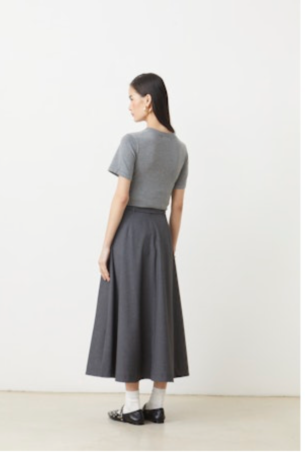 SUNCOO Funny Midi Skirt