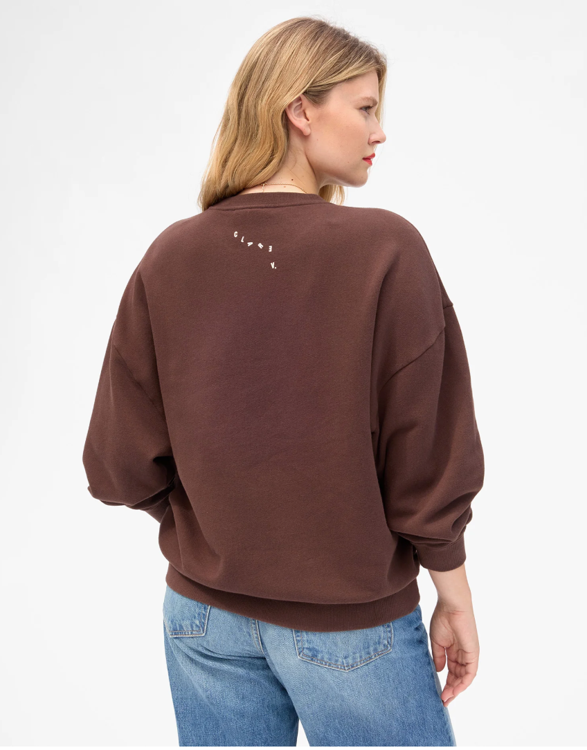 Clare V. Oversized Sweatshirt Block Ciao AP-LS-LS-100355