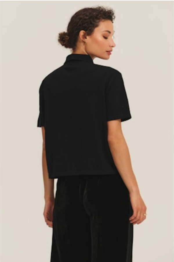 Velvet Emerson Short Sleeve Polo Top