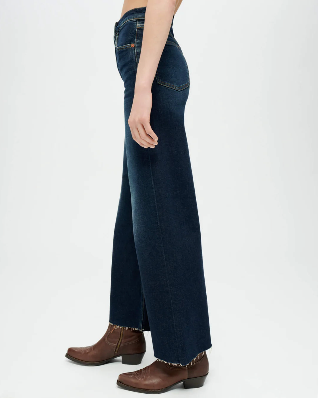 RE/DONE High Rise Wide Leg Crop
