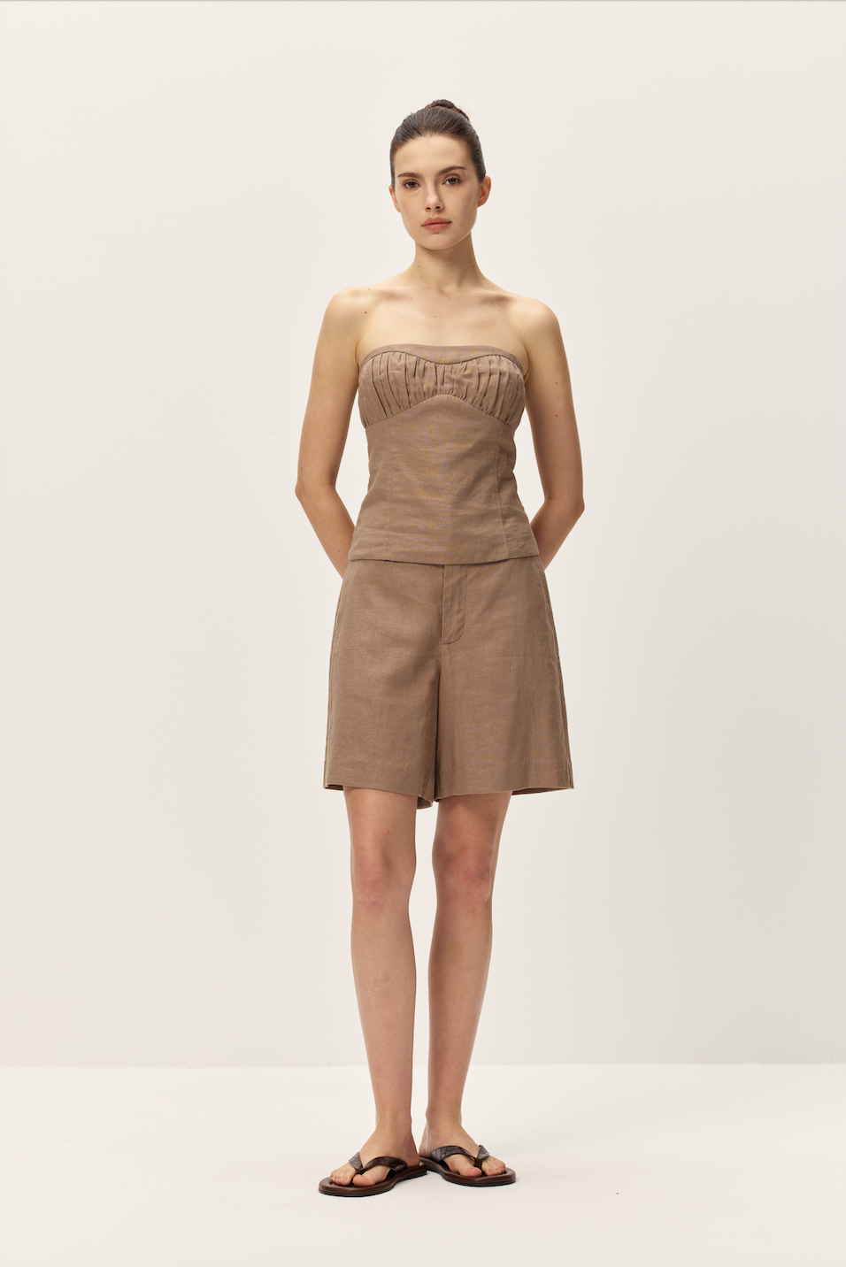 linen tube top dress Element Linen Tube Top