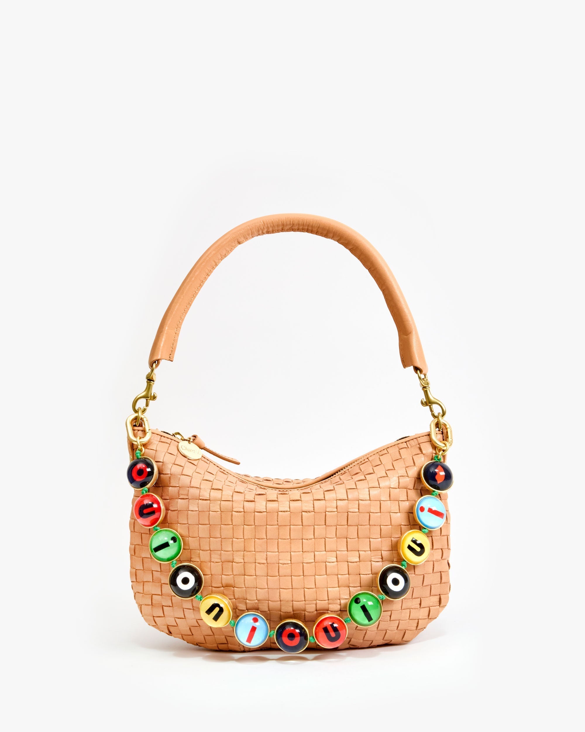 Clare V. Petit Moyen Messenger - Bisque HB-SH-MB-100031