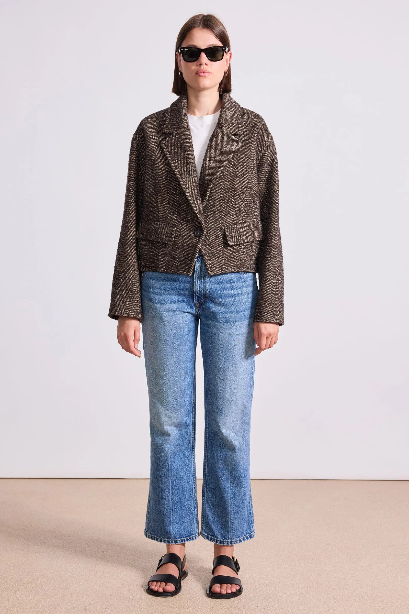 Apiece Apart Ria Cropped Back Jacket 5032THO