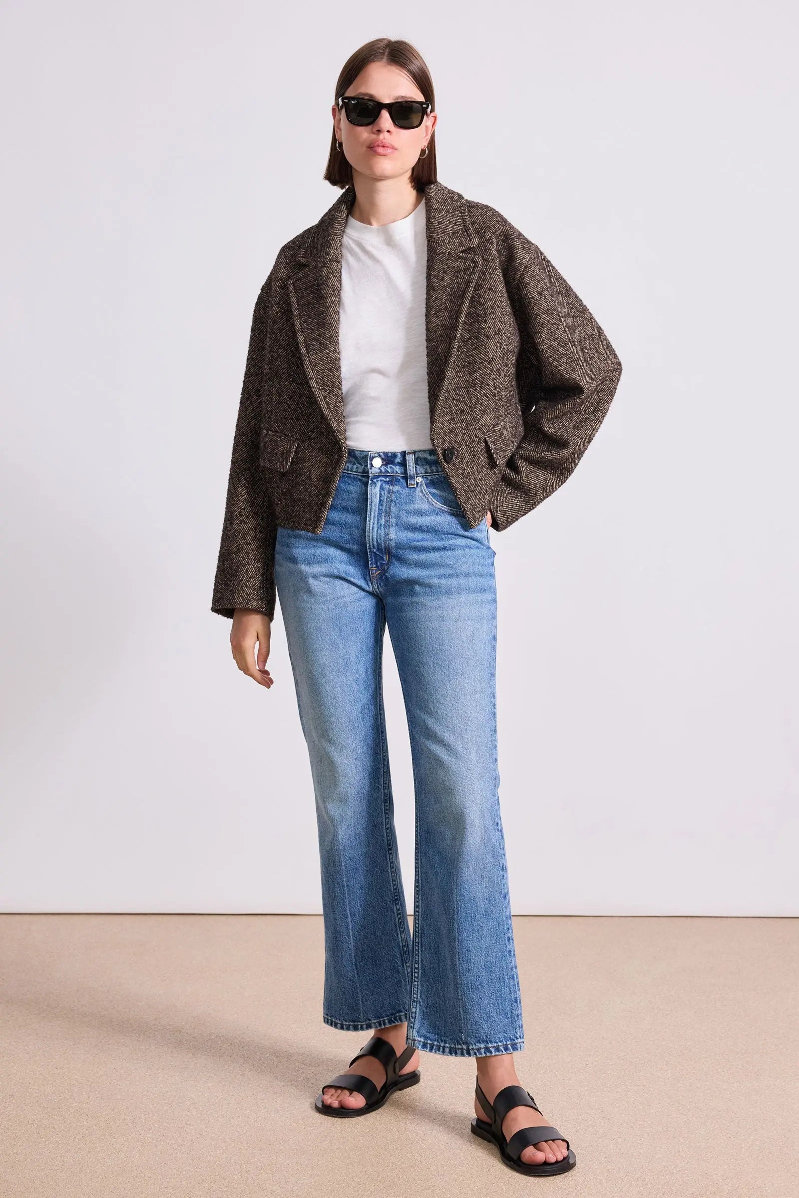 Apiece Apart Ria Cropped Back Jacket 5032THO