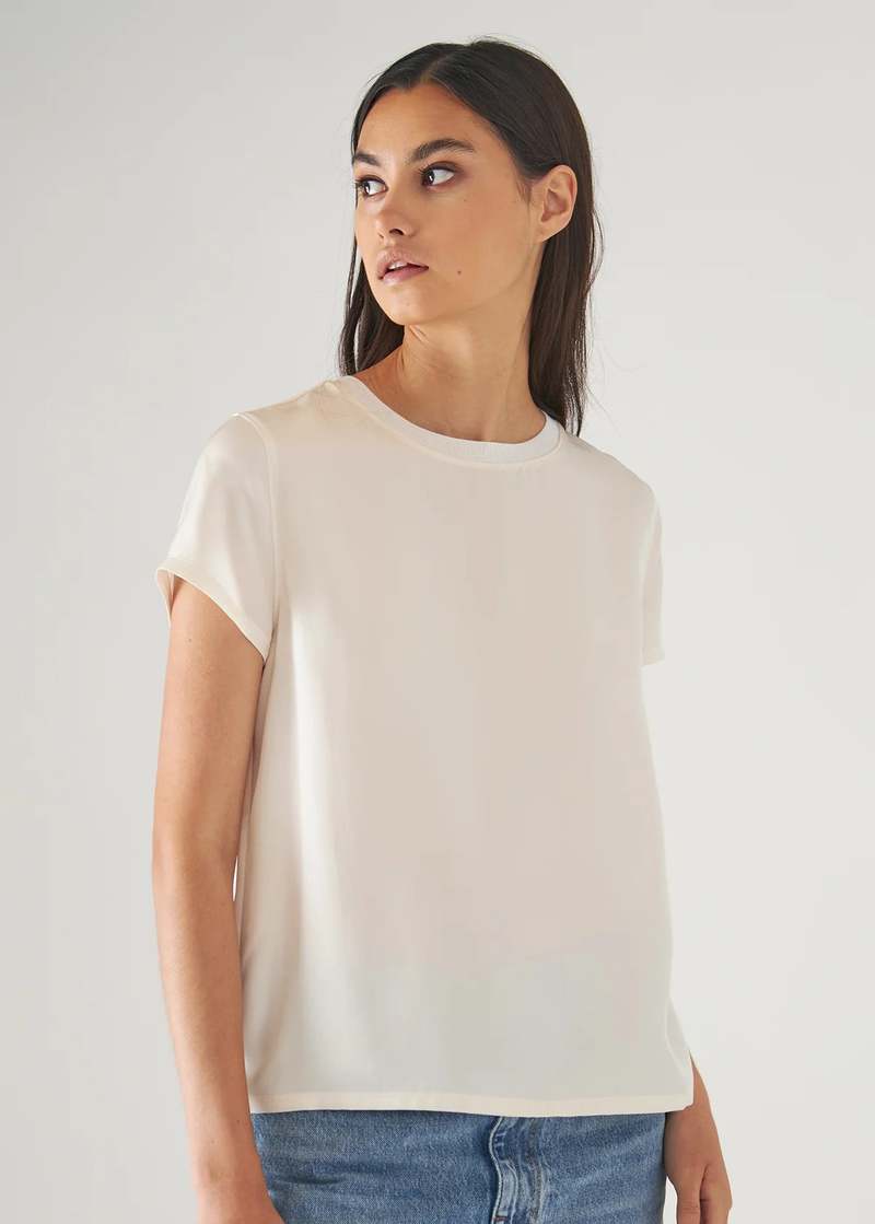 Patrick Assaraf Silk Short Sleeve Tee W47C47X