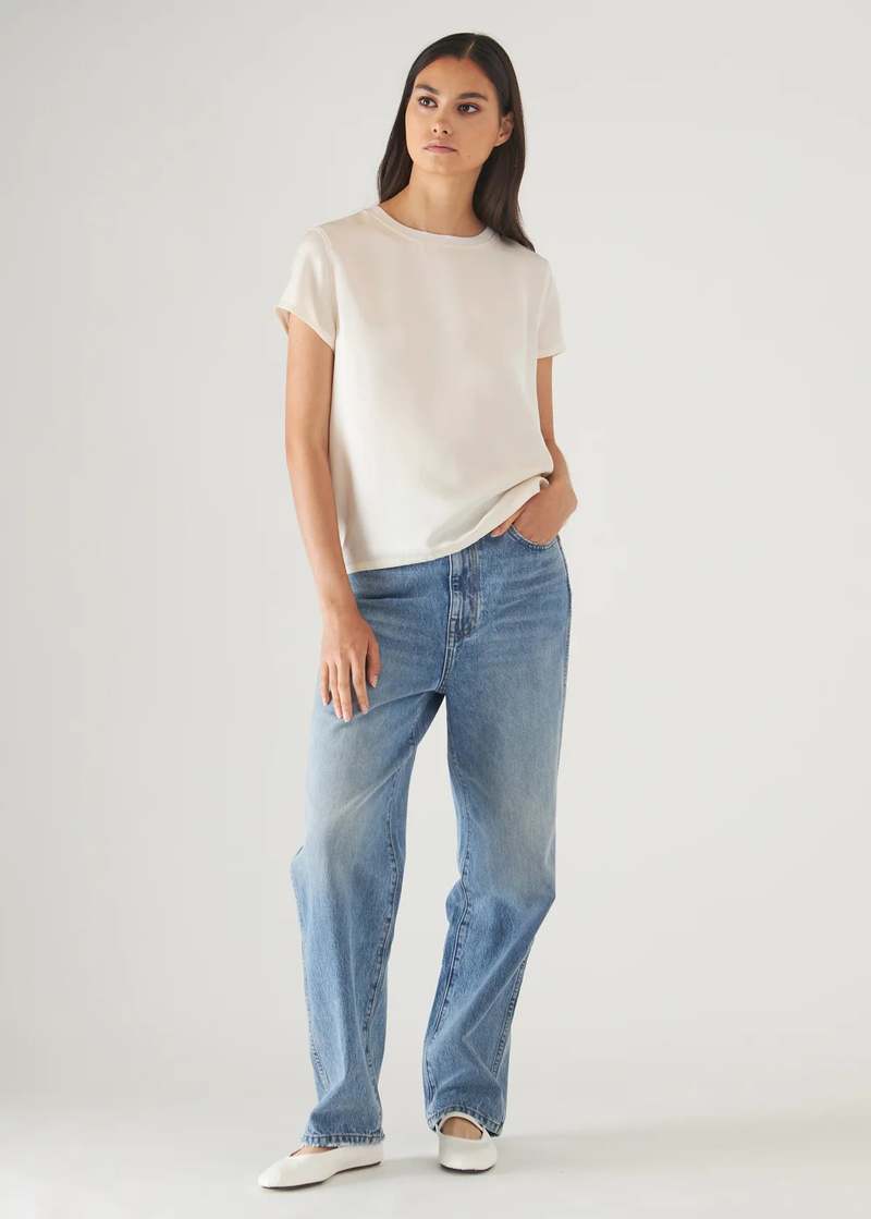 Patrick Assaraf Silk Short Sleeve Tee W47C47X