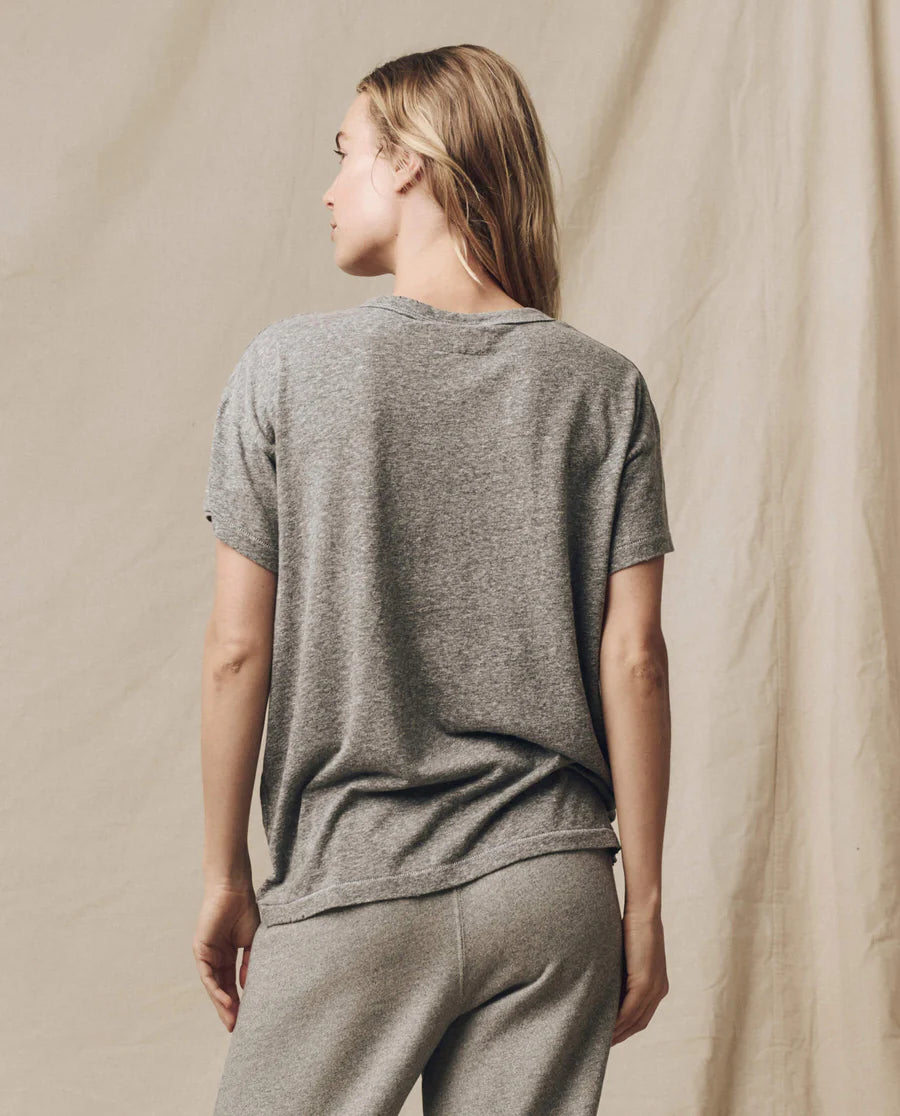The Great The Boxy Crew Heather Grey T209005