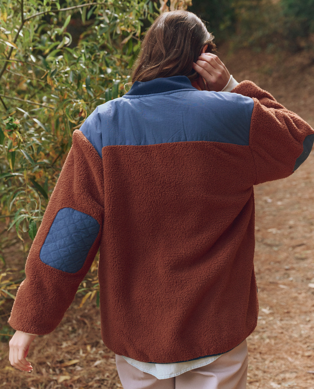 The Great The Plush Tundra Jacket in Chocolate & Navy