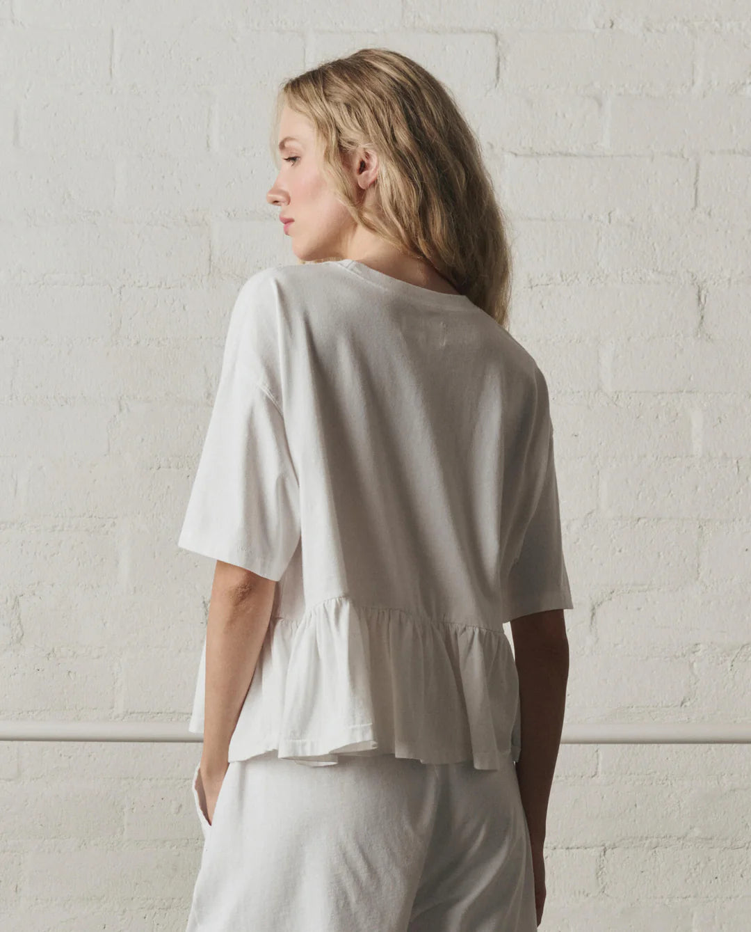 The Great Overized Ruffle Peplum Tee
