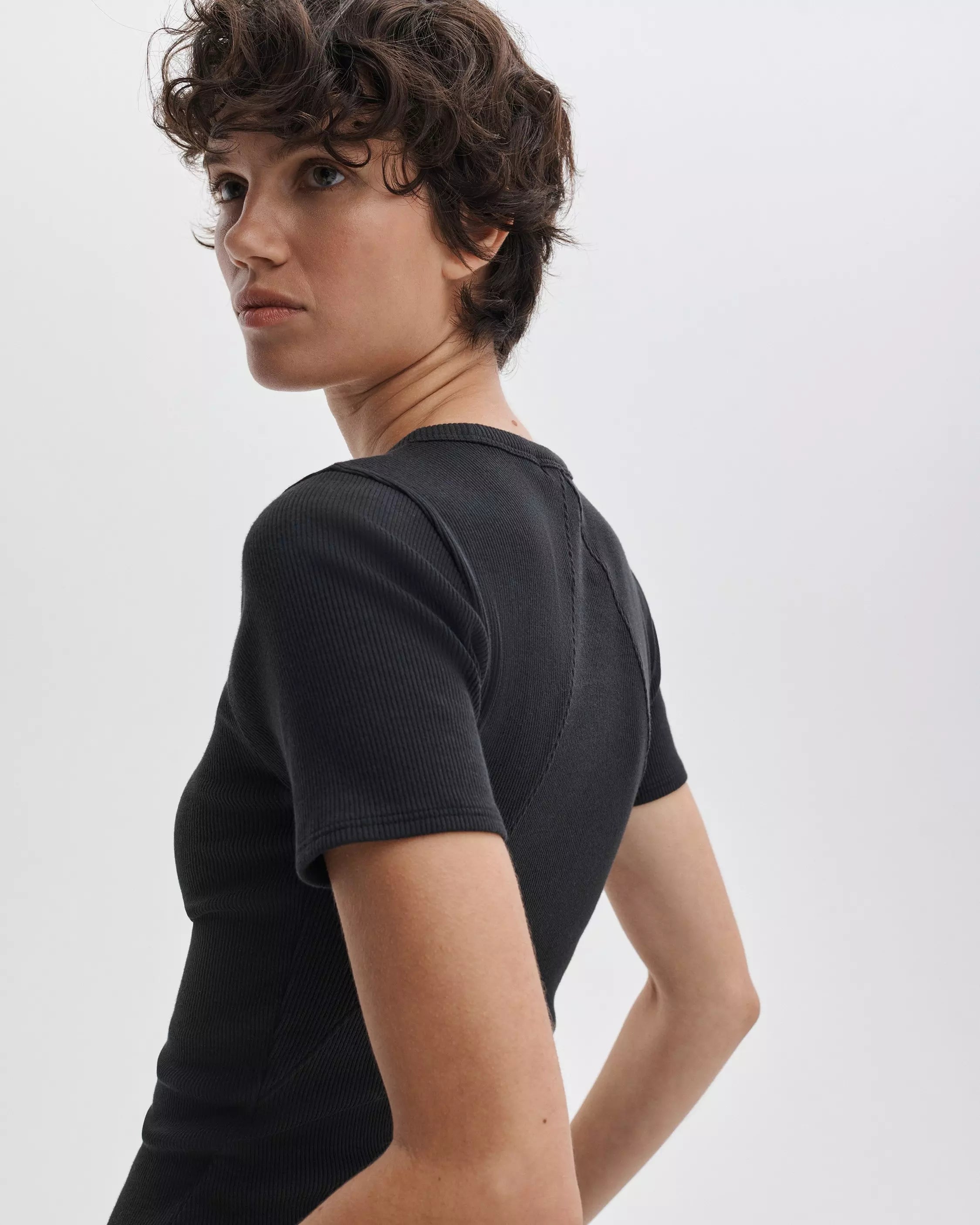 Rag & Bone Essential Ribbed Tee Shirt