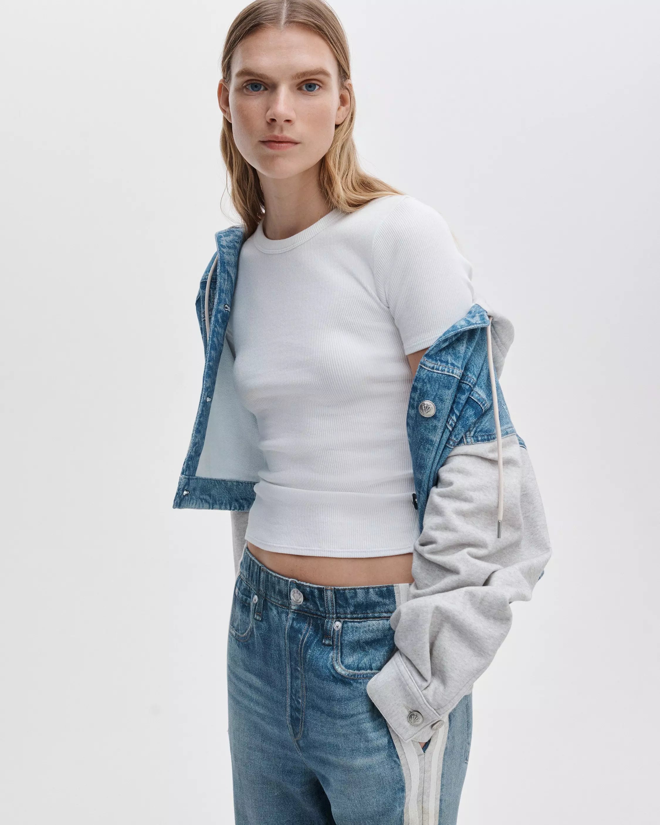 Rag & Bone Essential Ribbed Tee Shirt
