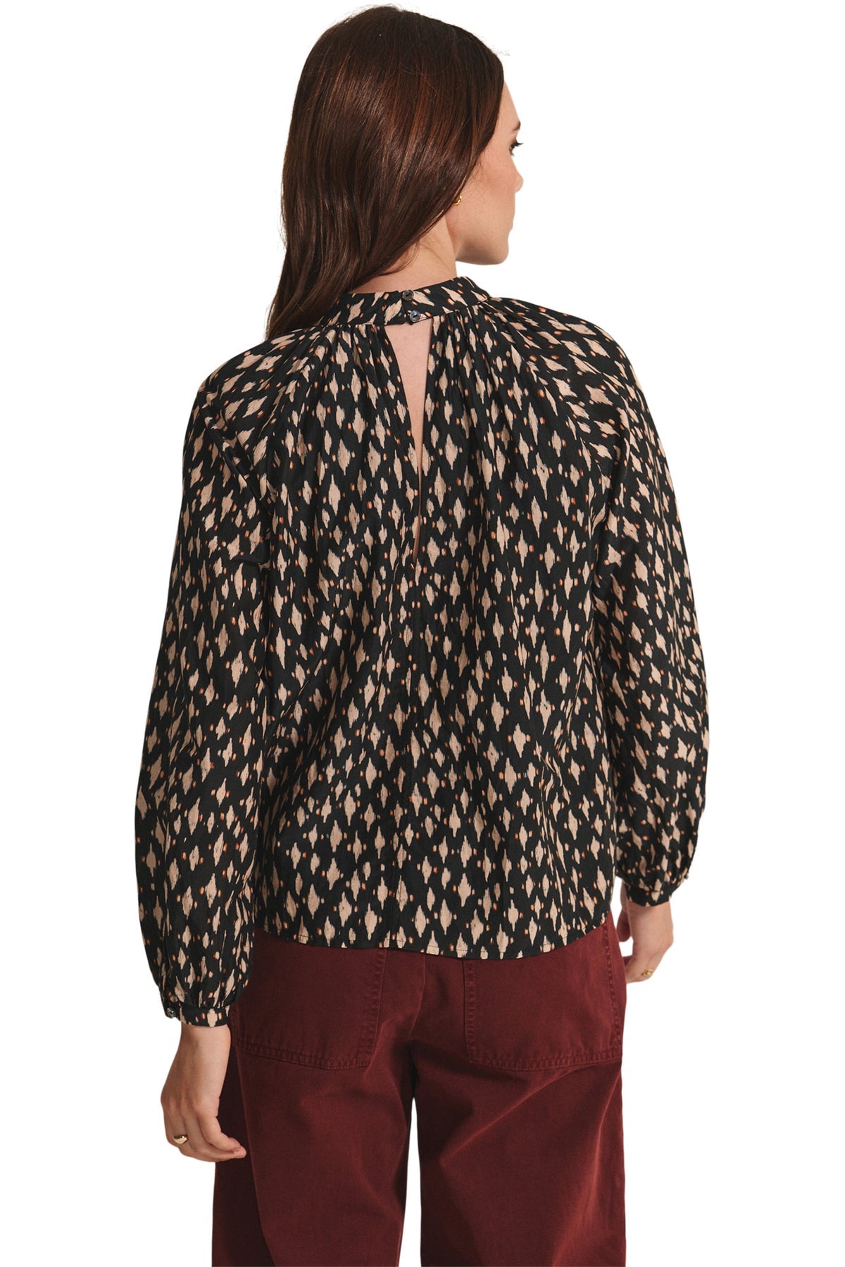 Velvet Malia Long Sleeve Mock Neck Blouse