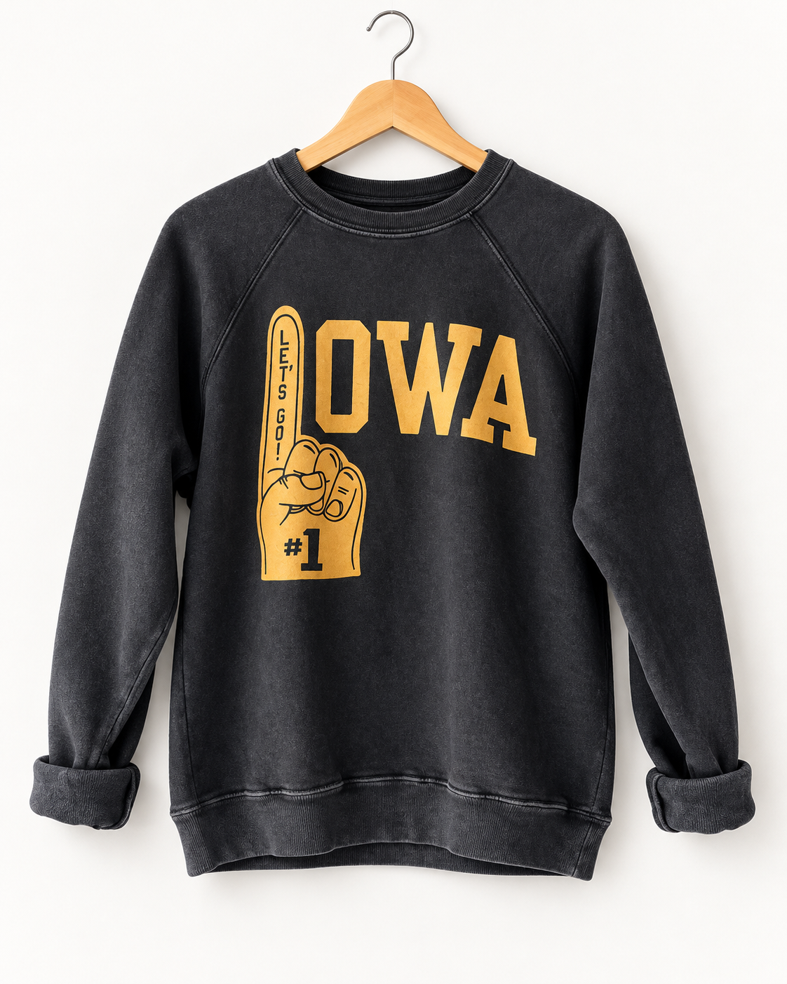 Retro Brand Exclusive "Party in the Back "Full Length Vintage Washed Sweatshirt