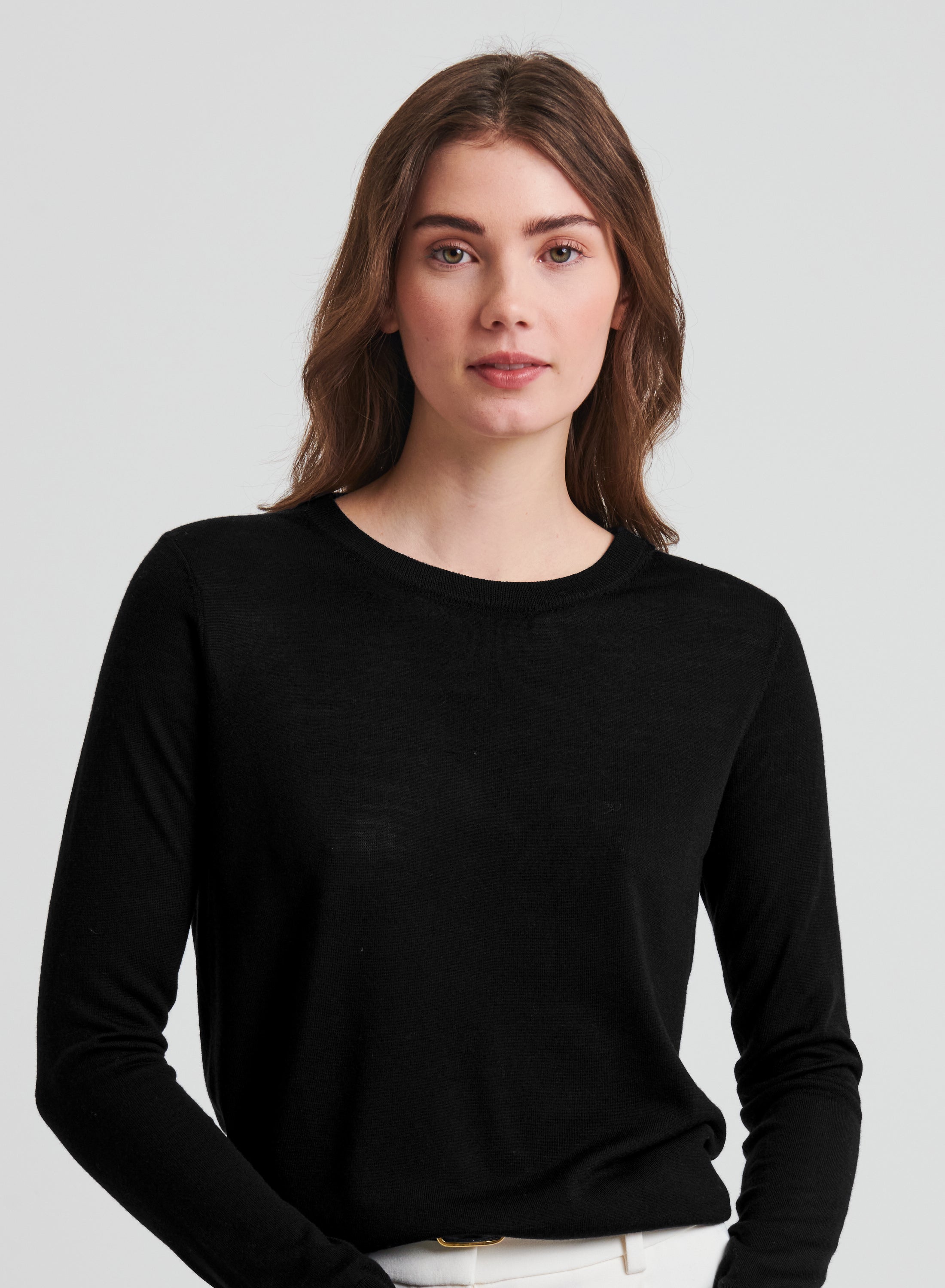 Patrick Assaraf XFine Merino Classic Crew W116C02