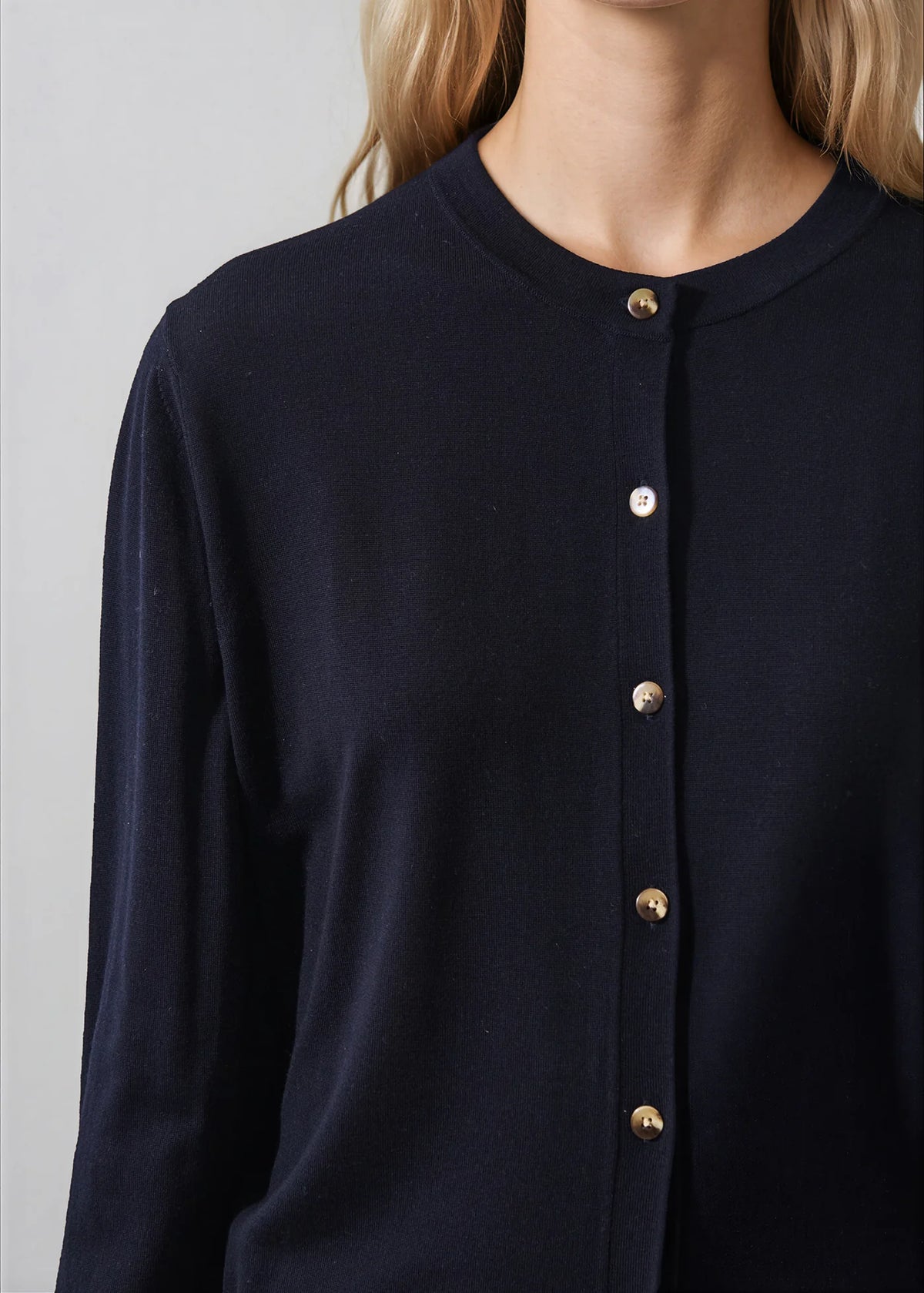 Patrick Assaraf Relaxed Extrafine Merino Cardigan W116K03