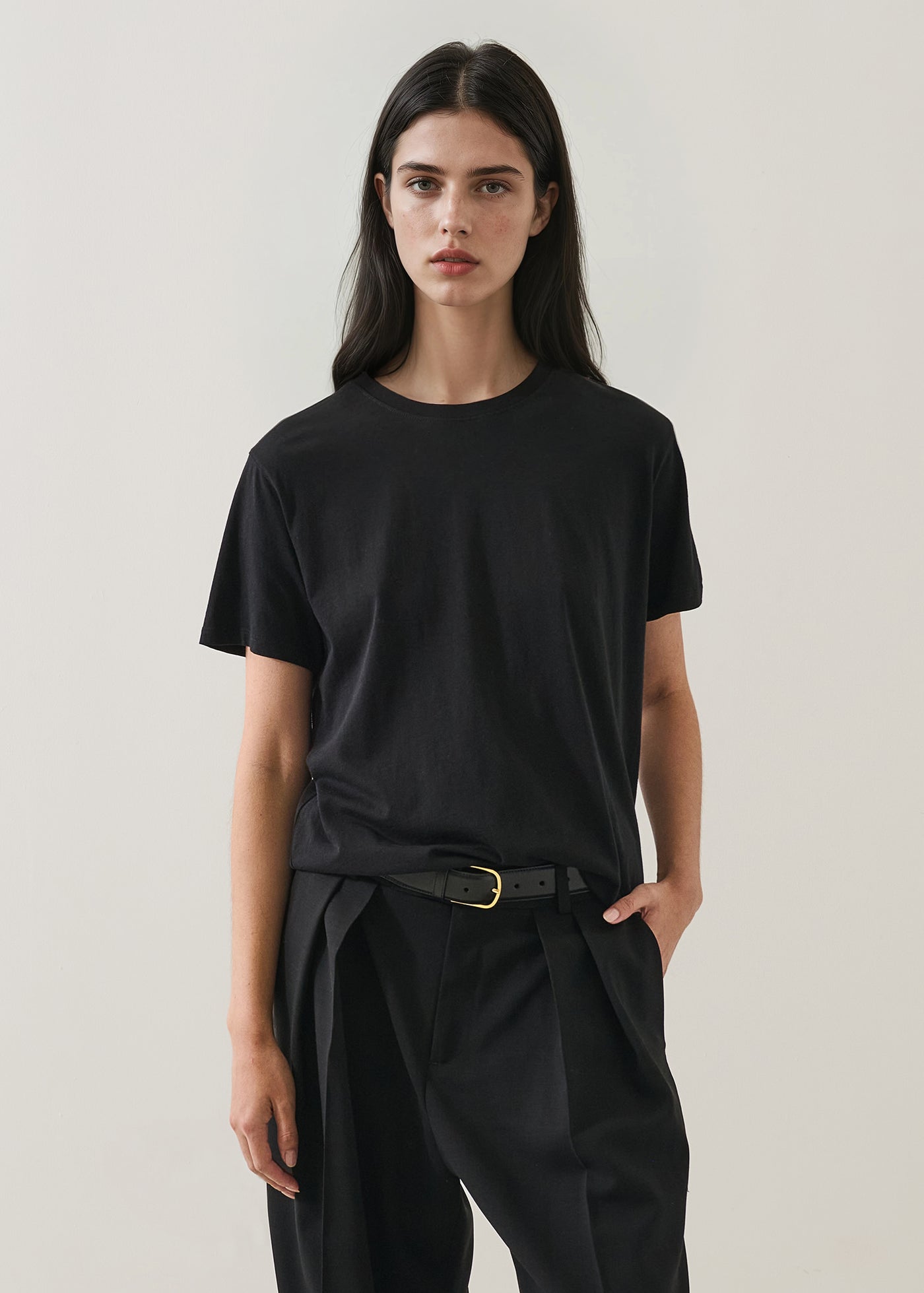 Patrick Assaraf Lightweight Pima Cotton Boyfriend T-Shirt W92C05