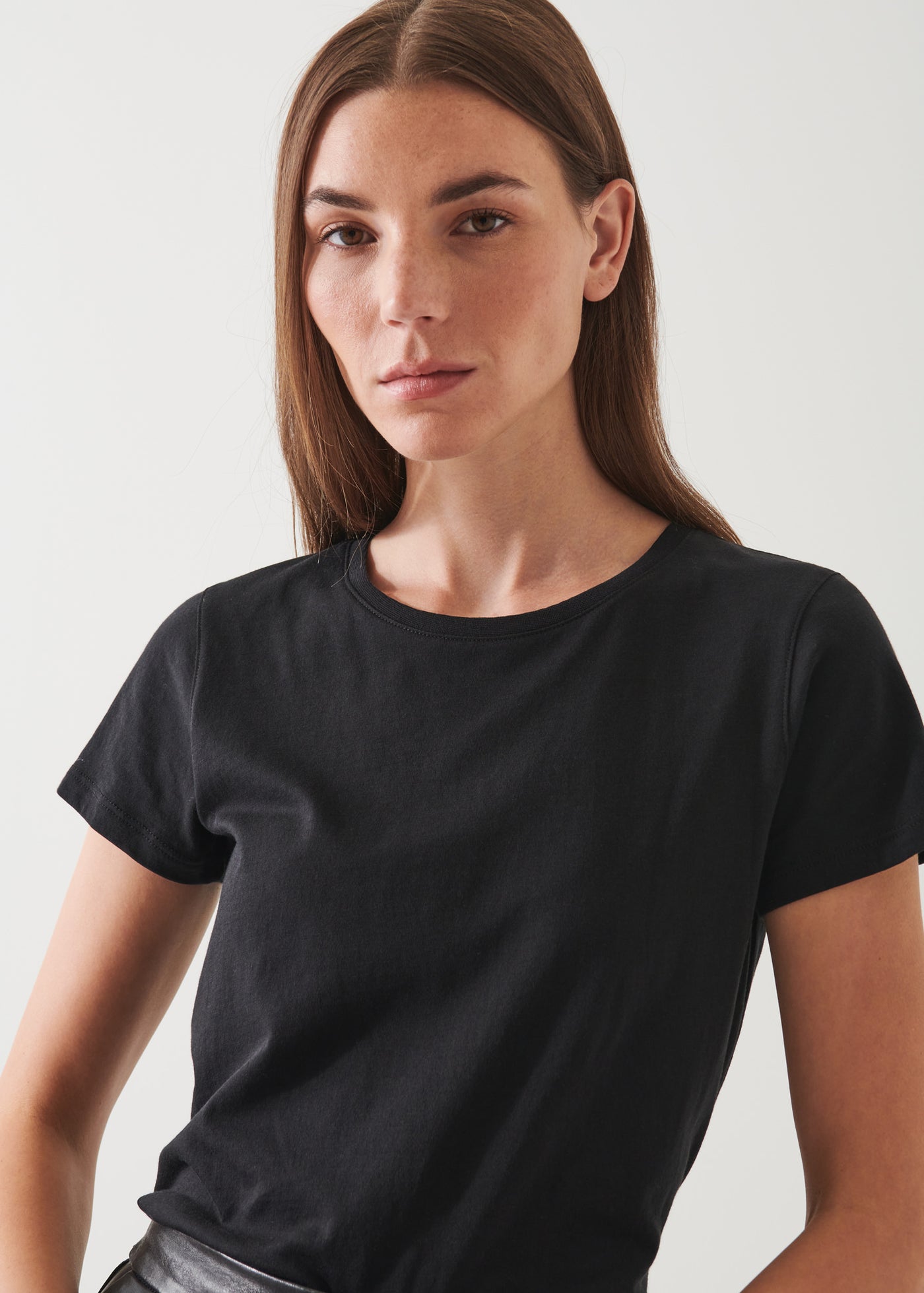 Patrick Assaraf Lightweight Pima Cotton Classic T-Shirt W92C09