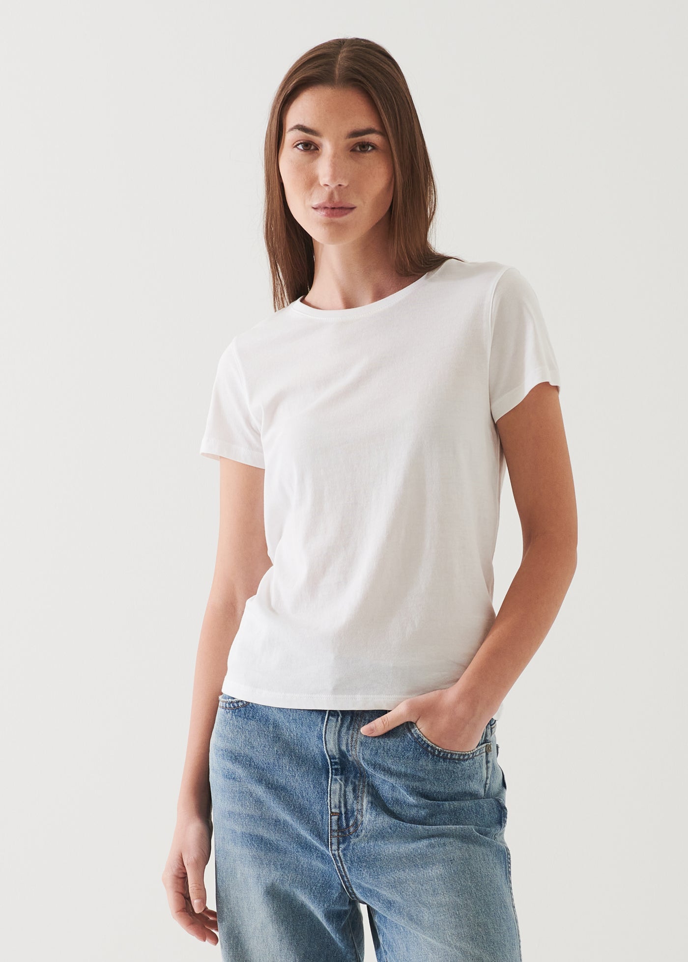 Patrick Assaraf Lightweight Pima Cotton Classic T-Shirt W92C09