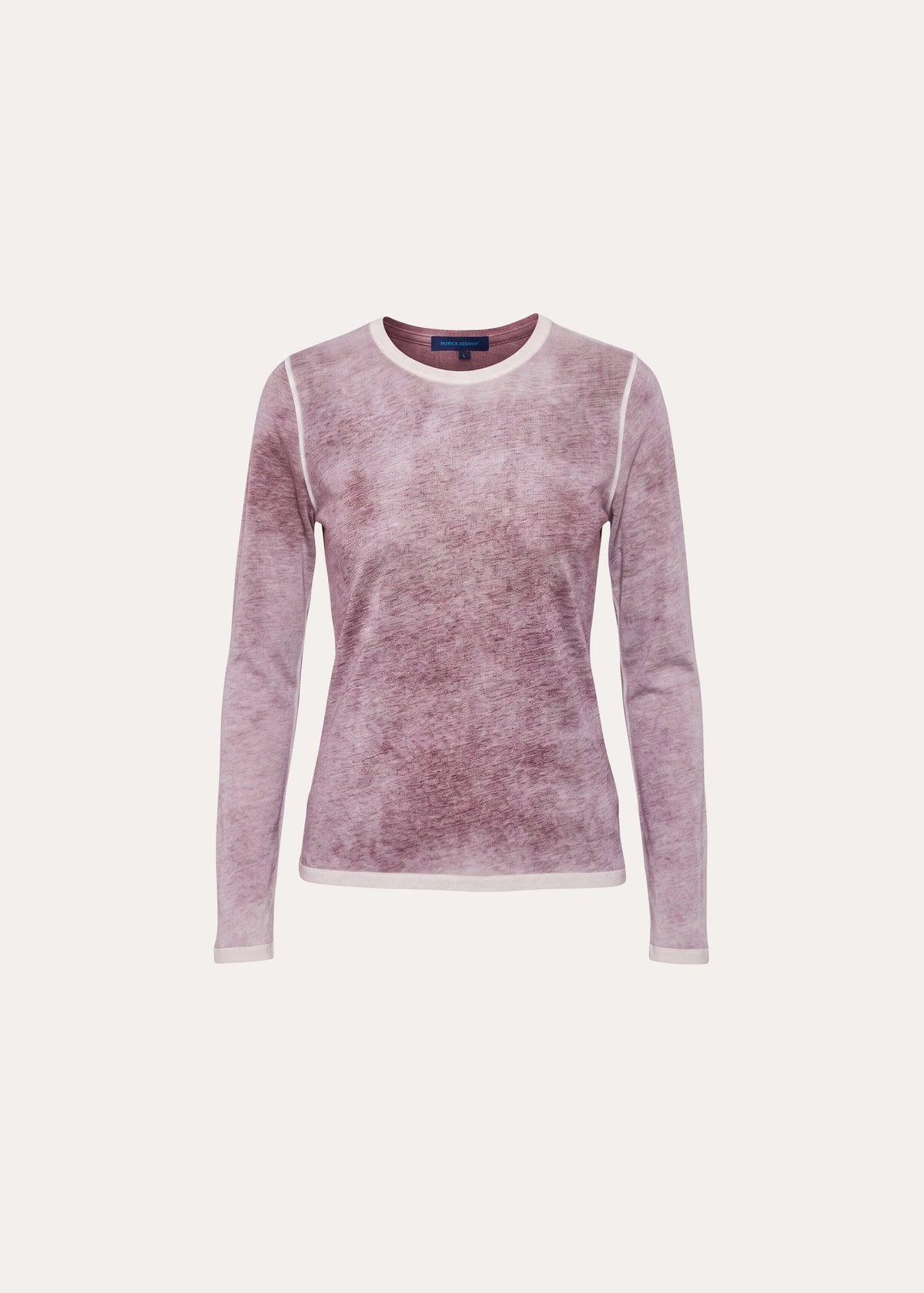 Patrick Assaraf Reverse Spray Lightweight Pima Cotton Crewneck T-Shirt W92C20