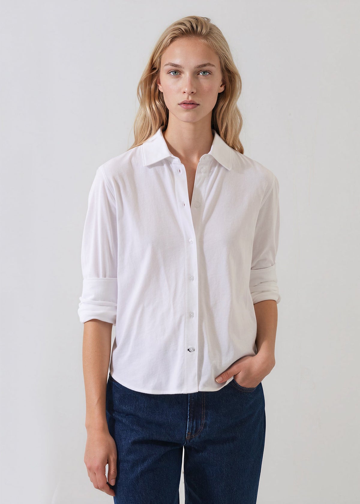 Patrick Assaraf Organic Cotton Relaxed Shirt W92D01