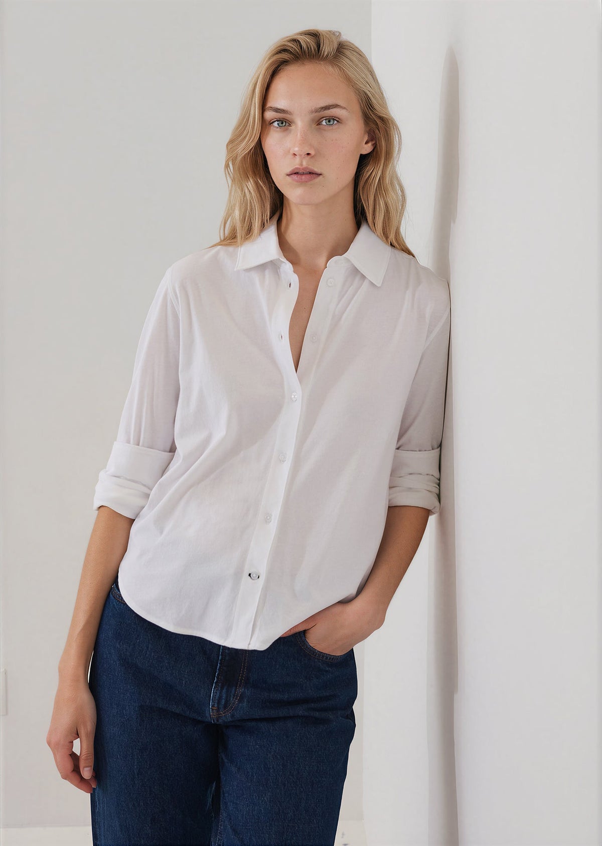 Patrick Assaraf Organic Cotton Relaxed Shirt W92D01