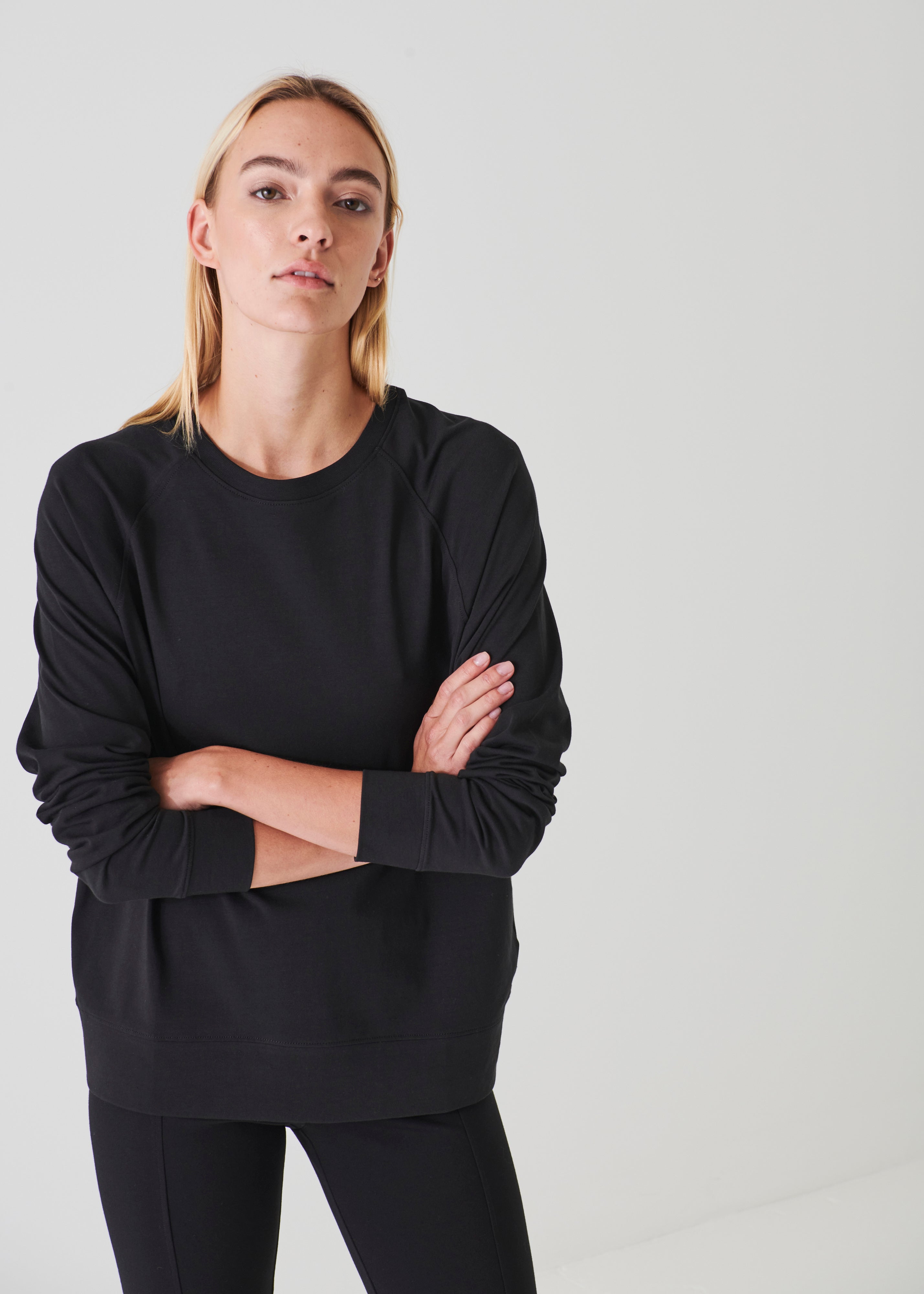 Patrick Assaraf Iconic Oversized Raglan Sweatshirt W959C11N