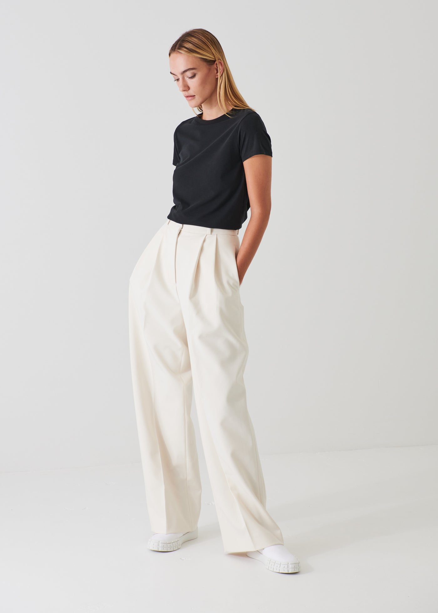 Patrick Assaraf Pima Cotton Stretch Slim T-Shirt W95C03