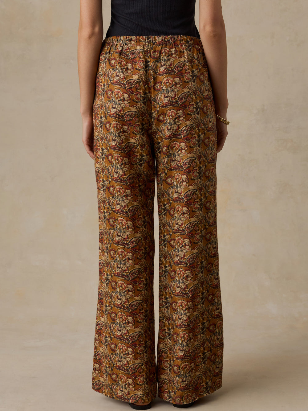 Faherty Laidback Linen Pant - Victorian Garden
