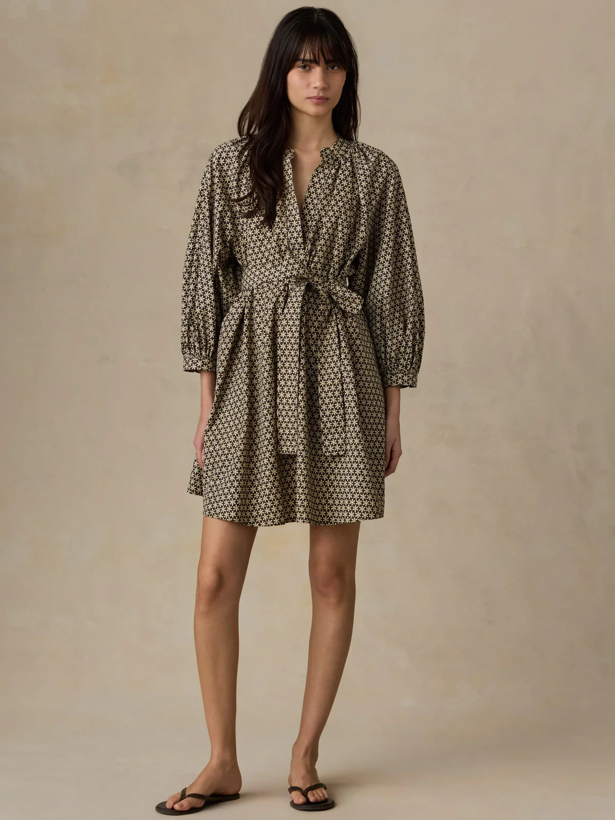 Faherty Coastal Poplin Kaia Mini Dress
