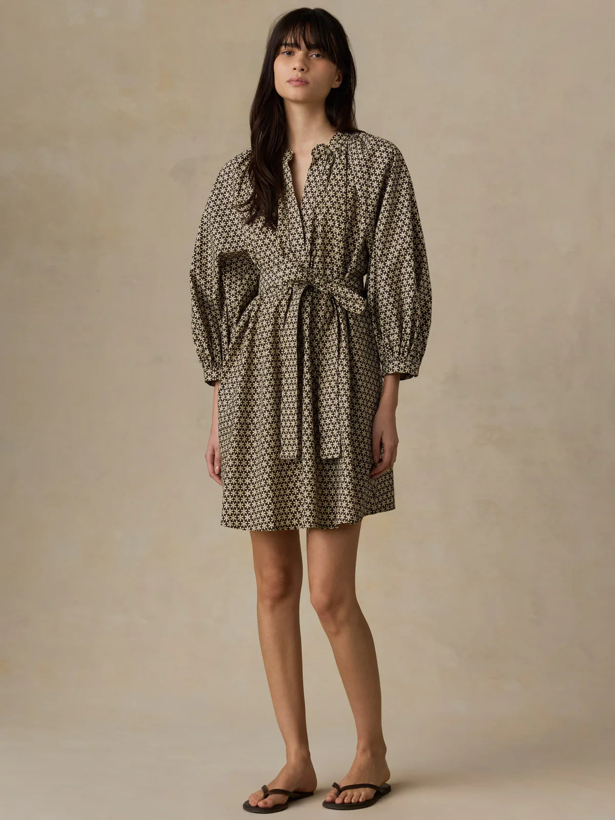 Faherty Coastal Poplin Kaia Mini Dress
