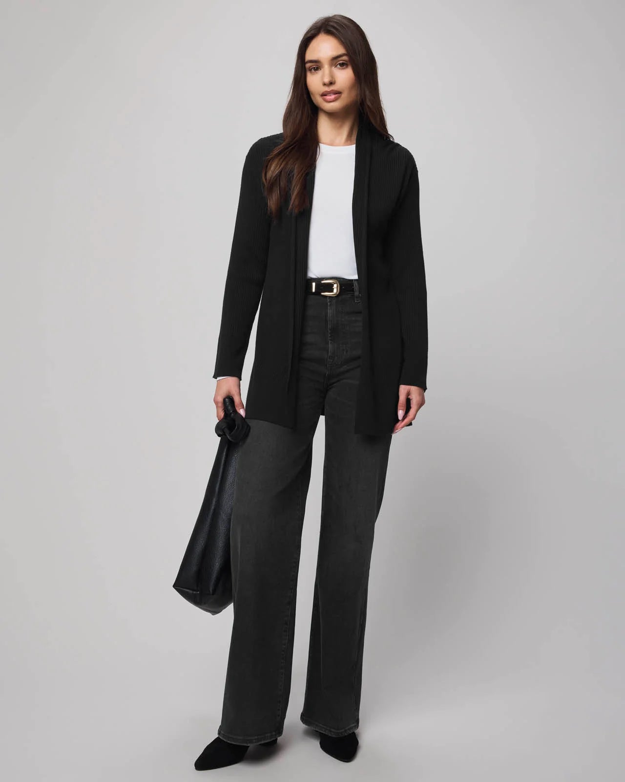 Splendid Georgie Open Cardigan Black RF5S010