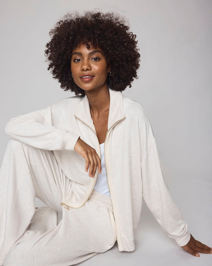 Splendid Supersoft Trim Zip Up RF5K700