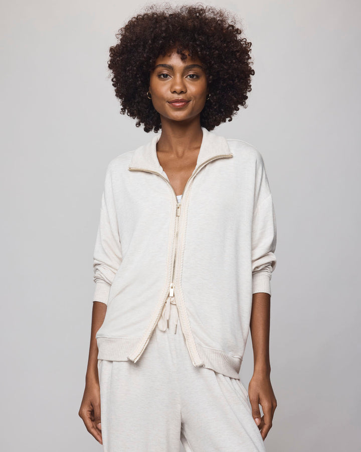 Splendid Supersoft Trim Zip Up RF5K700