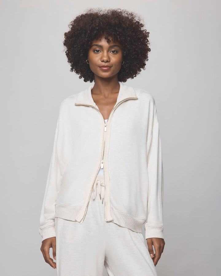 Splendid Supersoft Trim Zip Up RF5K700