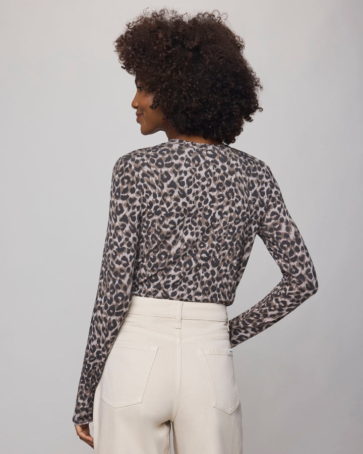 Splendid Leopard Bamboo Long Sleeve Tee RF3K542
