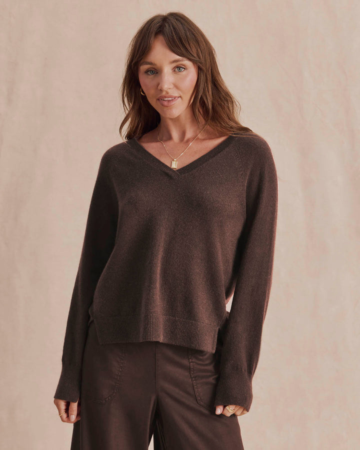 Splendid Tori Cashmere V-Neck Sweater RF6S310