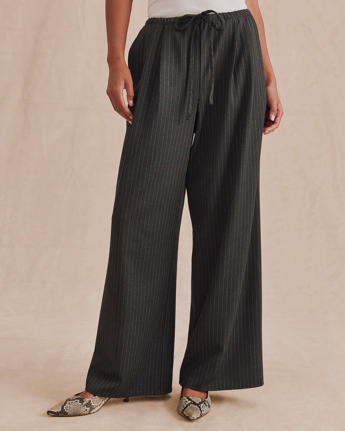 Charcoal Pinstripe