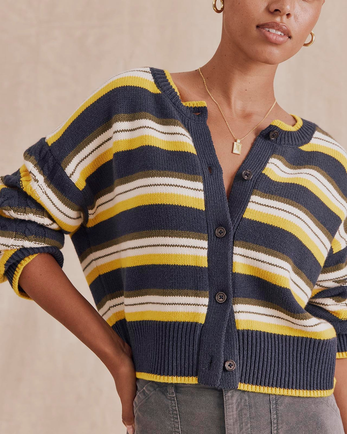 Navy/Sunflower/White
